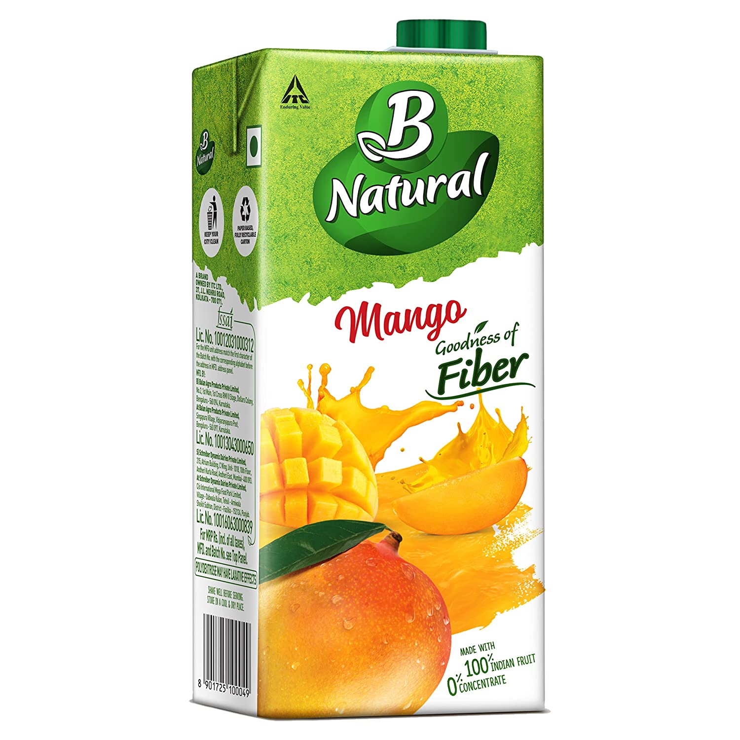 b natural mango juice